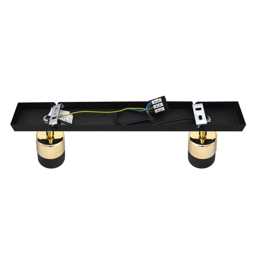 LED-Strahler TUBSSON 2xGU10/4,8W/230V schwarz/golden