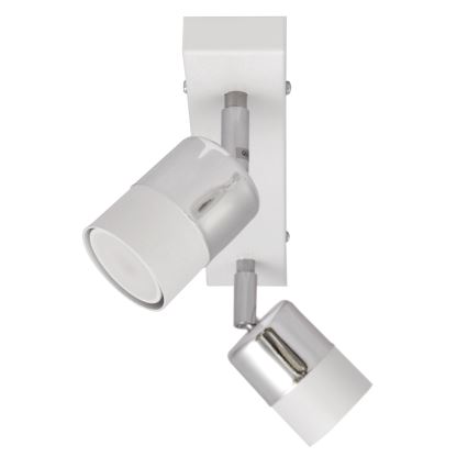 LED-Strahler TUBSSON 2xGU10/4,8W/230V weiß/glänzendes Chrom