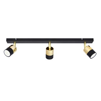 LED-Strahler TUBSSON 3xGU10/4,8W/230V schwarz/golden