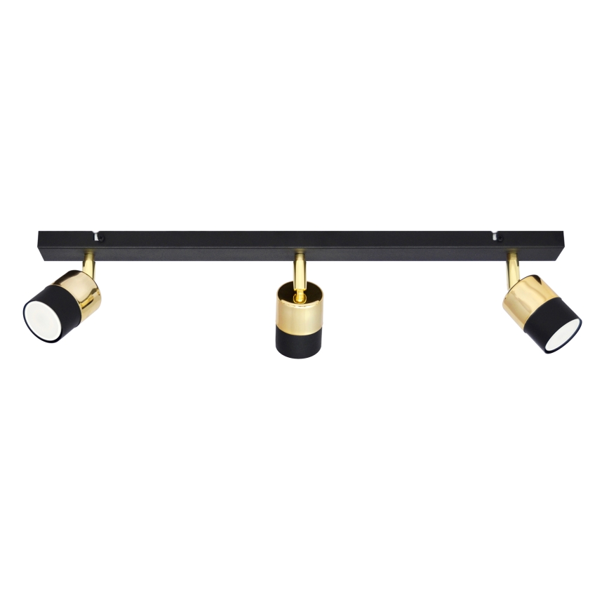 LED-Strahler TUBSSON 3xGU10/4,8W/230V schwarz/golden