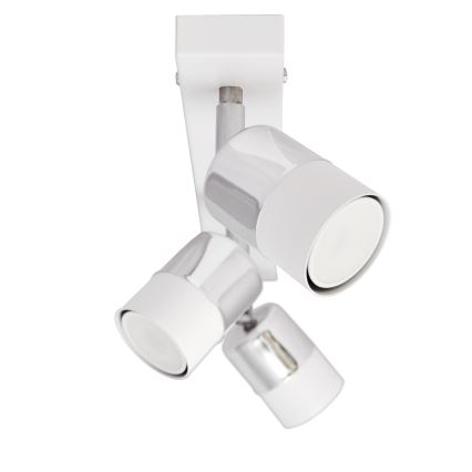 LED-Strahler TUBSSON 3xGU10/4,8W/230V weiß/glänzendes Chrom