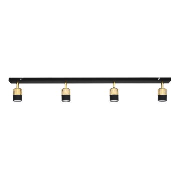 LED-Strahler TUBSSON 4xGU10/4,8W/230V schwarz/golden