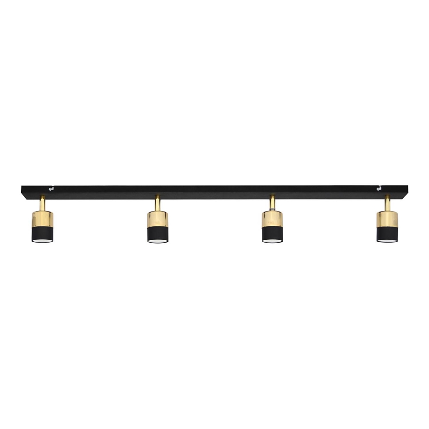 LED-Strahler TUBSSON 4xGU10/4,8W/230V schwarz/golden
