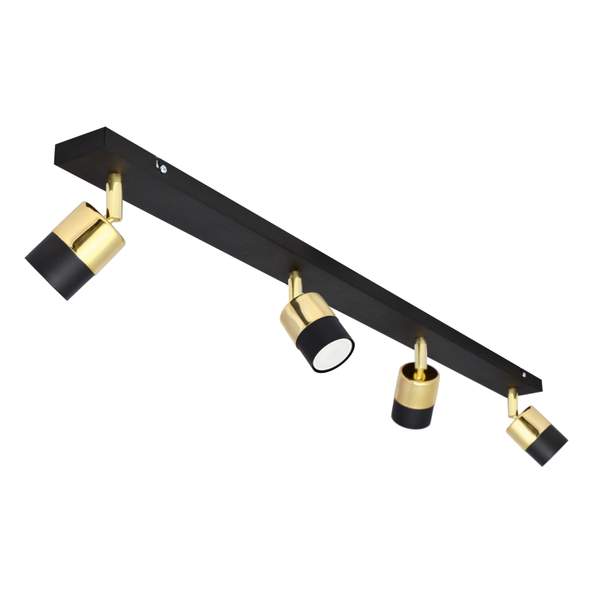 LED-Strahler TUBSSON 4xGU10/4,8W/230V schwarz/golden