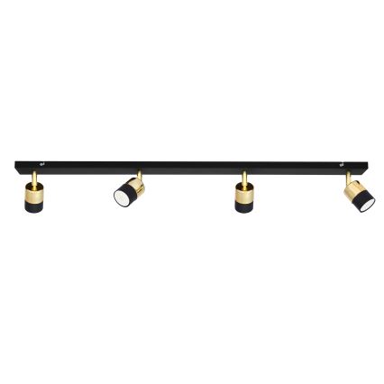 LED-Strahler TUBSSON 4xGU10/4,8W/230V schwarz/golden