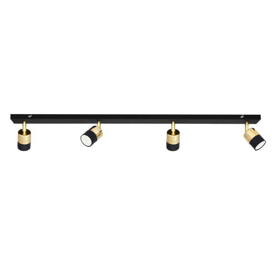 LED-Strahler TUBSSON 4xGU10/4,8W/230V schwarz/golden