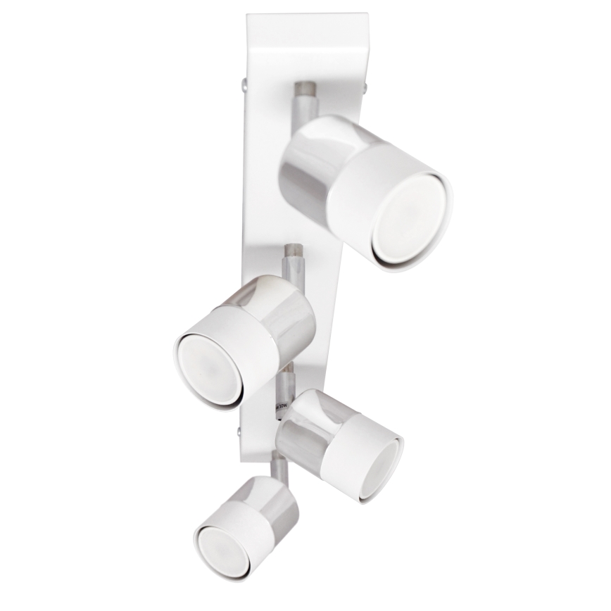 LED-Strahler TUBSSON 4xGU10/4,8W/230V weiß/glänzendes Chrom