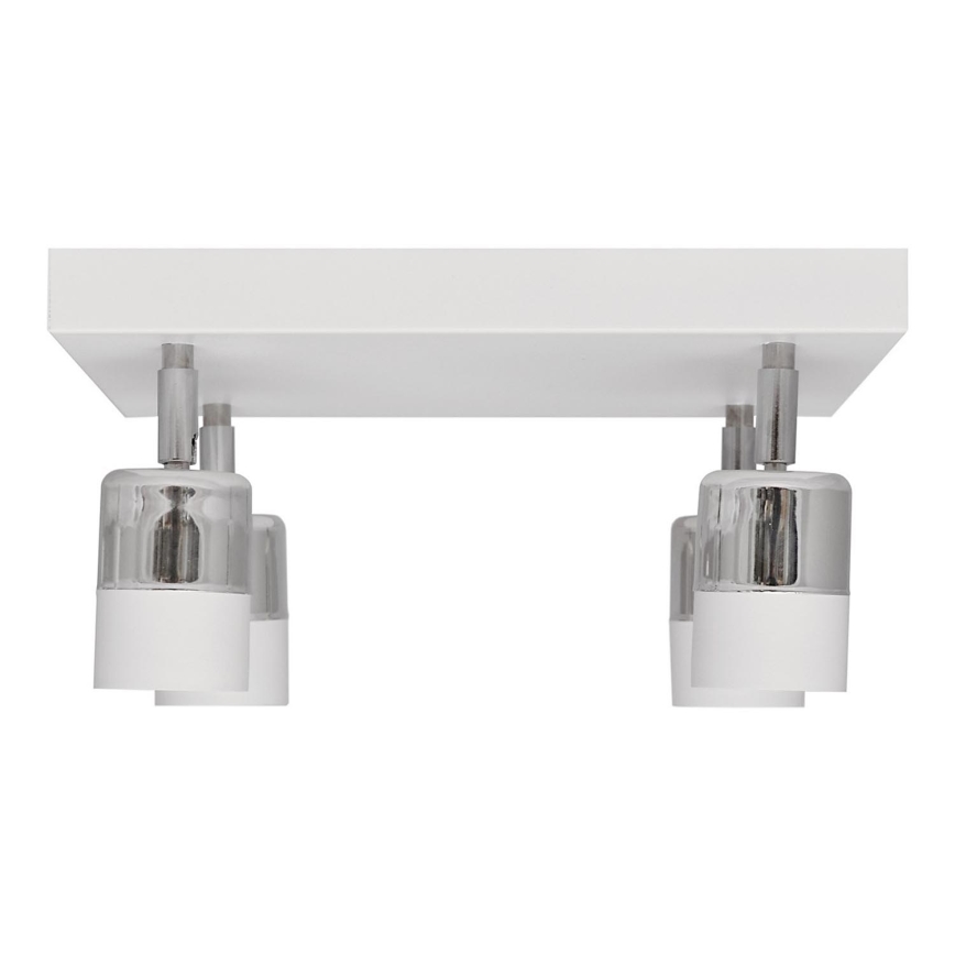 LED-Strahler TUBSSON 4xGU10/4,8W/230V weiß/glänzendes Chrom