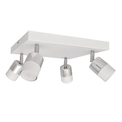 LED-Strahler TUBSSON 4xGU10/4,8W/230V weiß/glänzendes Chrom