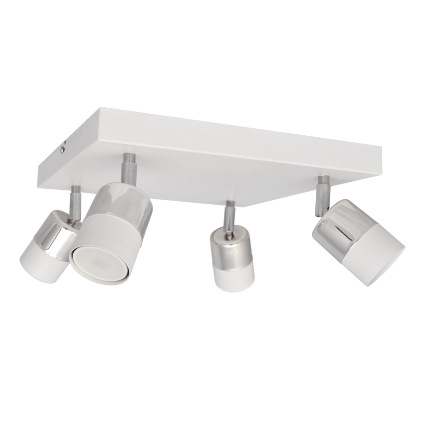 LED-Strahler TUBSSON 4xGU10/4,8W/230V weiß/glänzendes Chrom