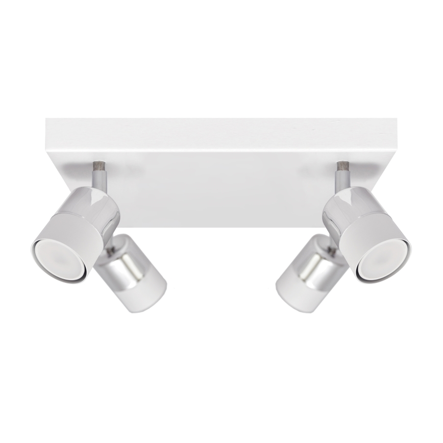 LED-Strahler TUBSSON 4xGU10/4,8W/230V weiß/glänzendes Chrom