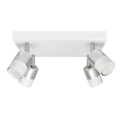 LED-Strahler TUBSSON 4xGU10/4,8W/230V weiß/glänzendes Chrom