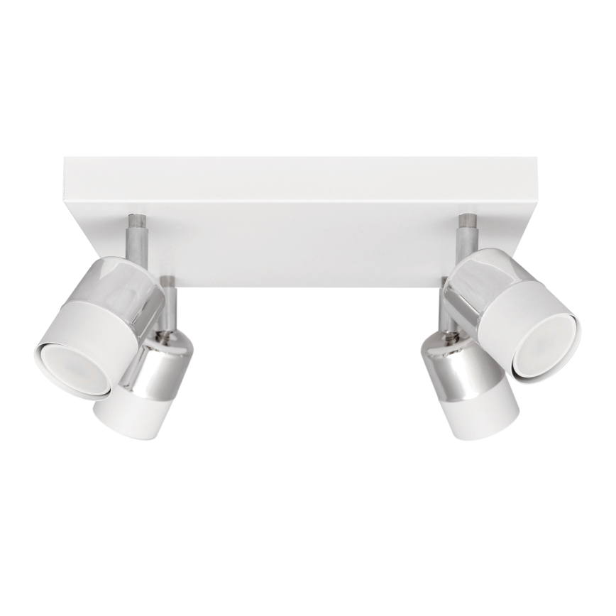 LED-Strahler TUBSSON 4xGU10/4,8W/230V weiß/glänzendes Chrom