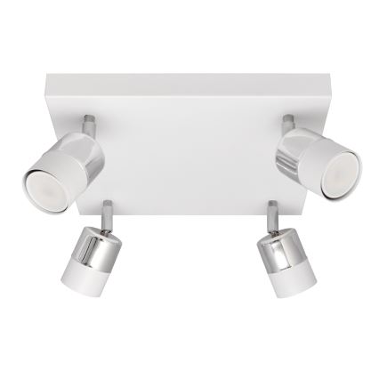 LED-Strahler TUBSSON 4xGU10/4,8W/230V weiß/glänzendes Chrom