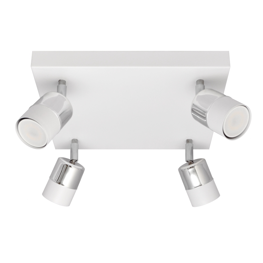LED-Strahler TUBSSON 4xGU10/4,8W/230V weiß/glänzendes Chrom