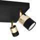 LED-Strahler TUBSSON 4xGU10/6,5W/230V schwarz/golden