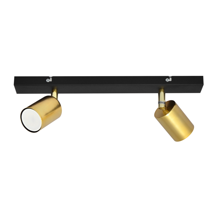 LED Strahler TUNE 2xGU10/4,8W/230V golden/schwarz