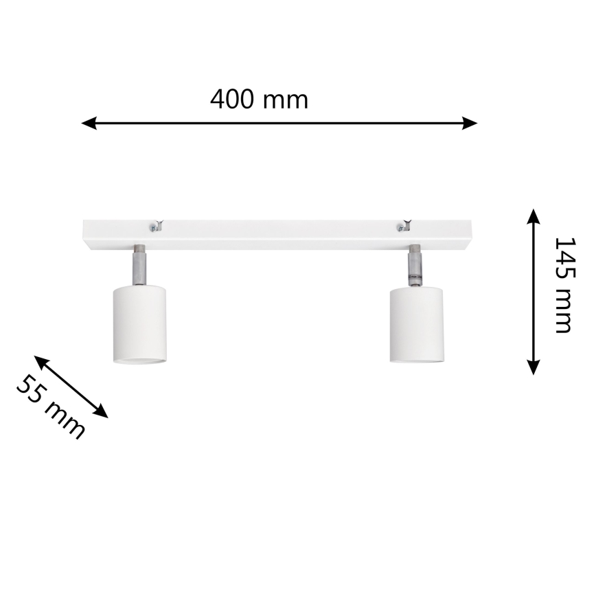 LED-Strahler TUNE 2xGU10/4,8W/230V weiß