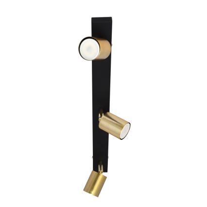 LED Strahler TUNE 3xGU10/4,8W/230V golden/schwarz