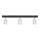 LED-Strahler TUNE 3xGU10/4,8W/230V mattes Chrom/schwarz