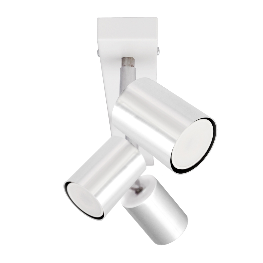 LED-Strahler TUNE 3xGU10/4,8W/230V mattes Chrom/weiß