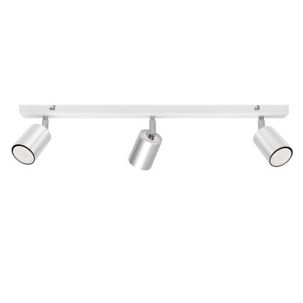 LED-Strahler TUNE 3xGU10/4,8W/230V mattes Chrom/weiß