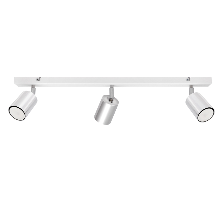 LED-Strahler TUNE 3xGU10/4,8W/230V mattes Chrom/weiß