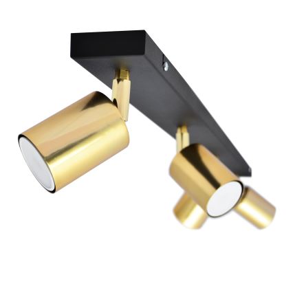 LED Strahler TUNE 4xGU10/4,8W/230V golden/schwarz