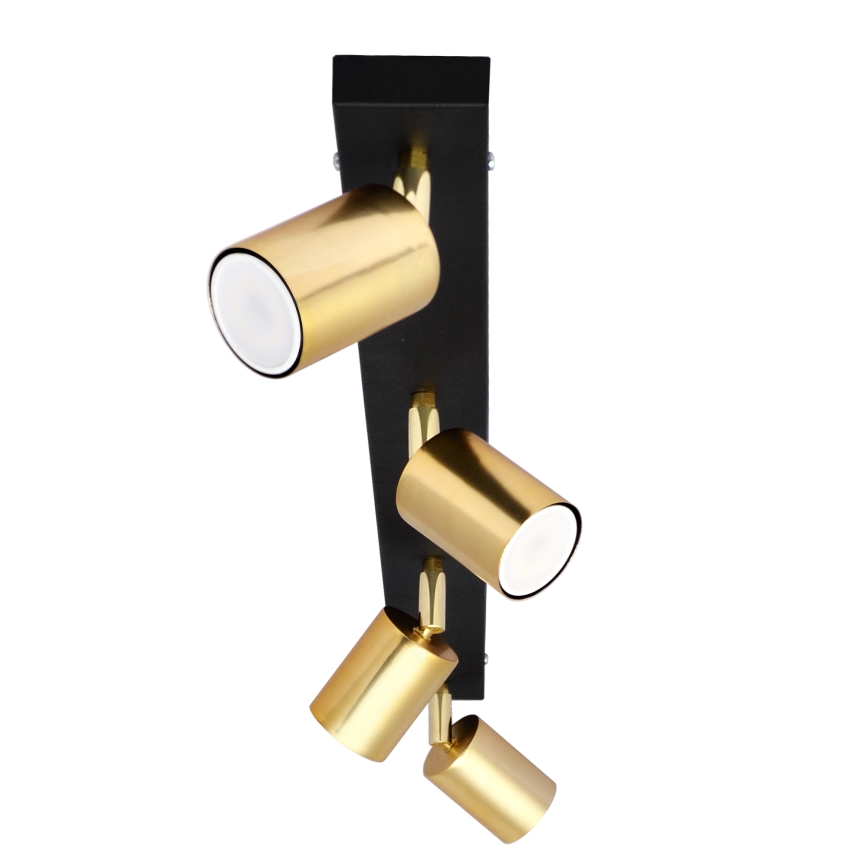 LED Strahler TUNE 4xGU10/4,8W/230V golden/schwarz