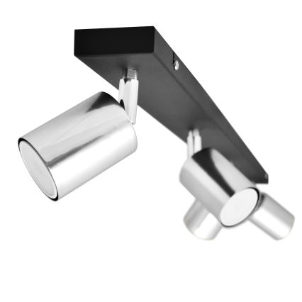 LED-Strahler TUNE 4xGU10/4,8W/230V mattes Chrom/schwarz