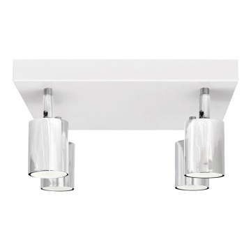 LED-Strahler TUNE 4xGU10/4,8W/230V mattes Chrom/weiß