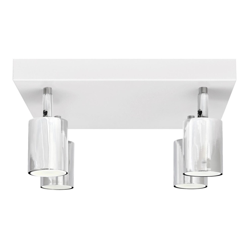 LED-Strahler TUNE 4xGU10/4,8W/230V mattes Chrom/weiß