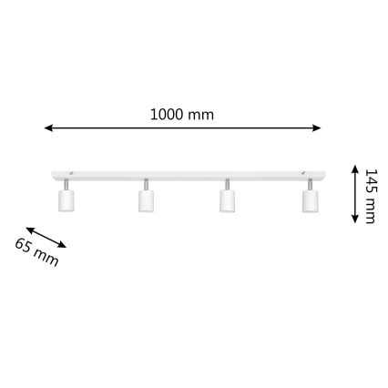 LED-Strahler TUNE 4xGU10/4,8W/230V weiß