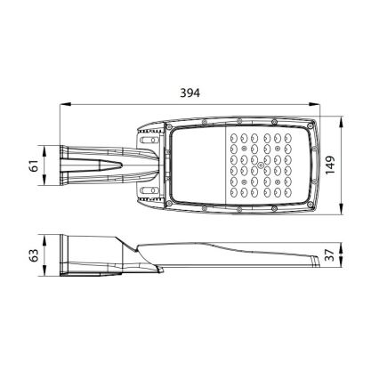 LED Straßenlampe NOVUM PLUS LED/50W/230V IP65