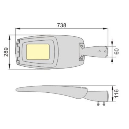 LED Straßenlaterne ADQUEN PLUS LED/100W/230V IP66