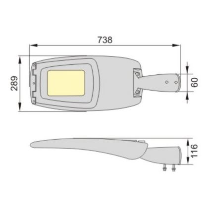 LED Straßenlaterne ADQUEN PLUS LED/150W/230V IP66