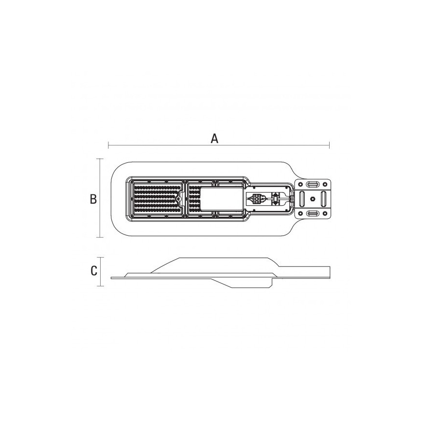 LED Straßenlaterne LED/100W/230V IP65