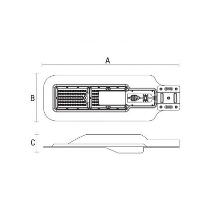 LED Straßenlaterne LED/60W/230V IP65