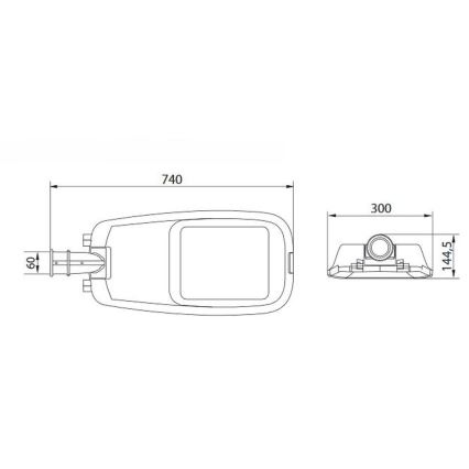 LED-Straßenleuchte ACRON PLUS 200 LED/100W/230V IP66