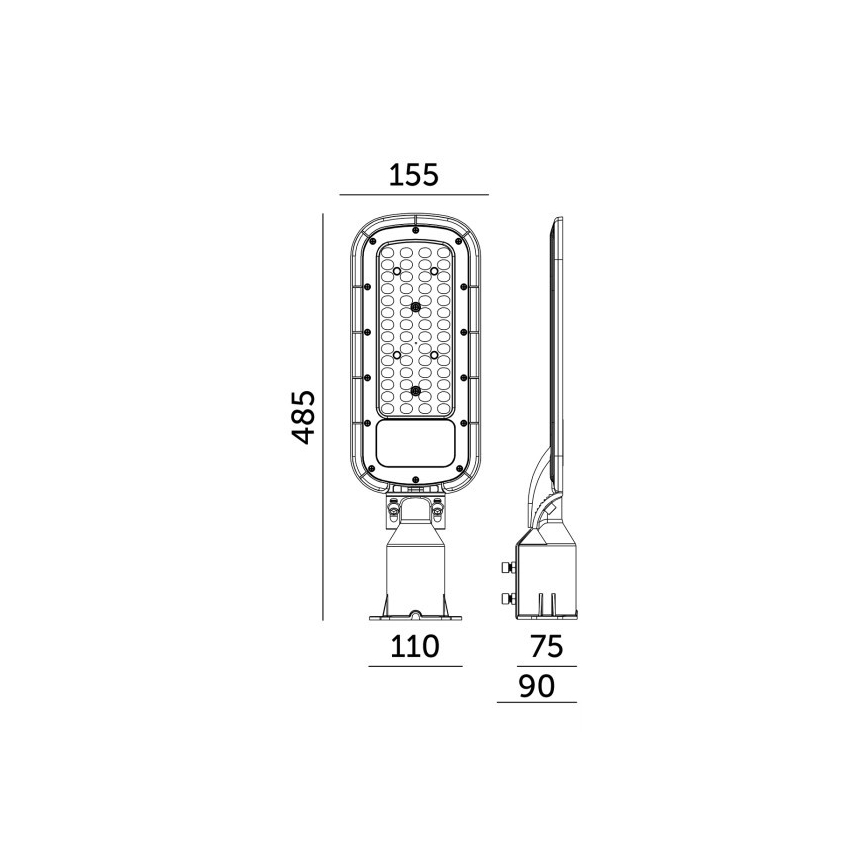 LED-Straßenleuchte BRELUXO LED/100W/230V 4000K IP65