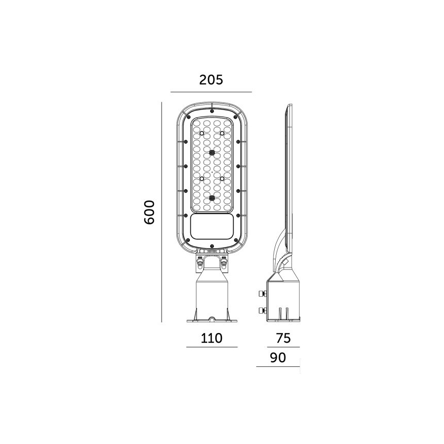 LED-Straßenleuchte BRELUXO LED/200W/230V 4000K IP65
