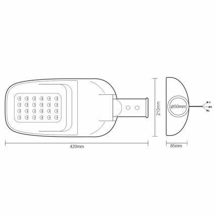 LED-Straßenleuchte LED/40W/230V 5000K IP65