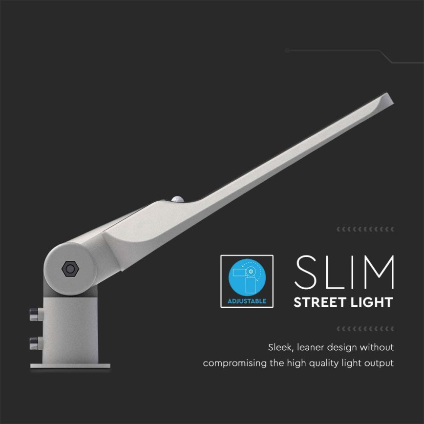 LED-Straßenleuchte mit Sensor und Samsung-Chip, 30W, 230V, 6500K, IP65