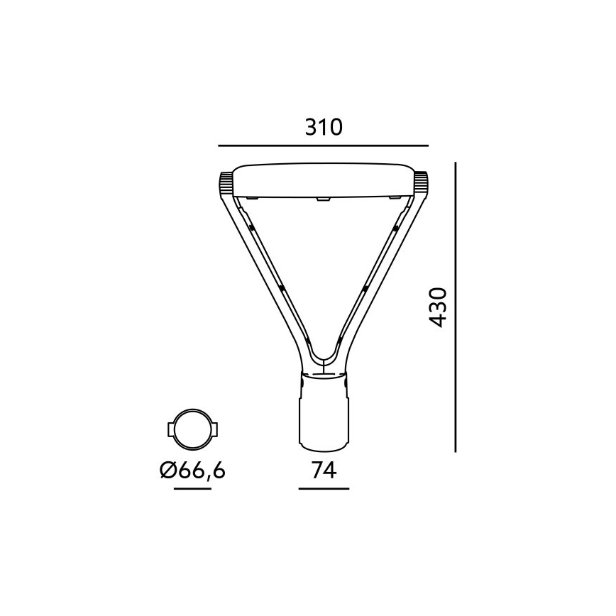 LED-Straßenleuchte NEXPARK LED/30/40/60W/230V 3000/4000/6500K IP66
