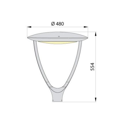 LED-Straßenleuchte PARK SOFT LED/60W/230V 4000K IP65