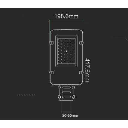 LED-Straßenleuchte SAMSUNG CHIP LED/30W/230V 6400K IP65