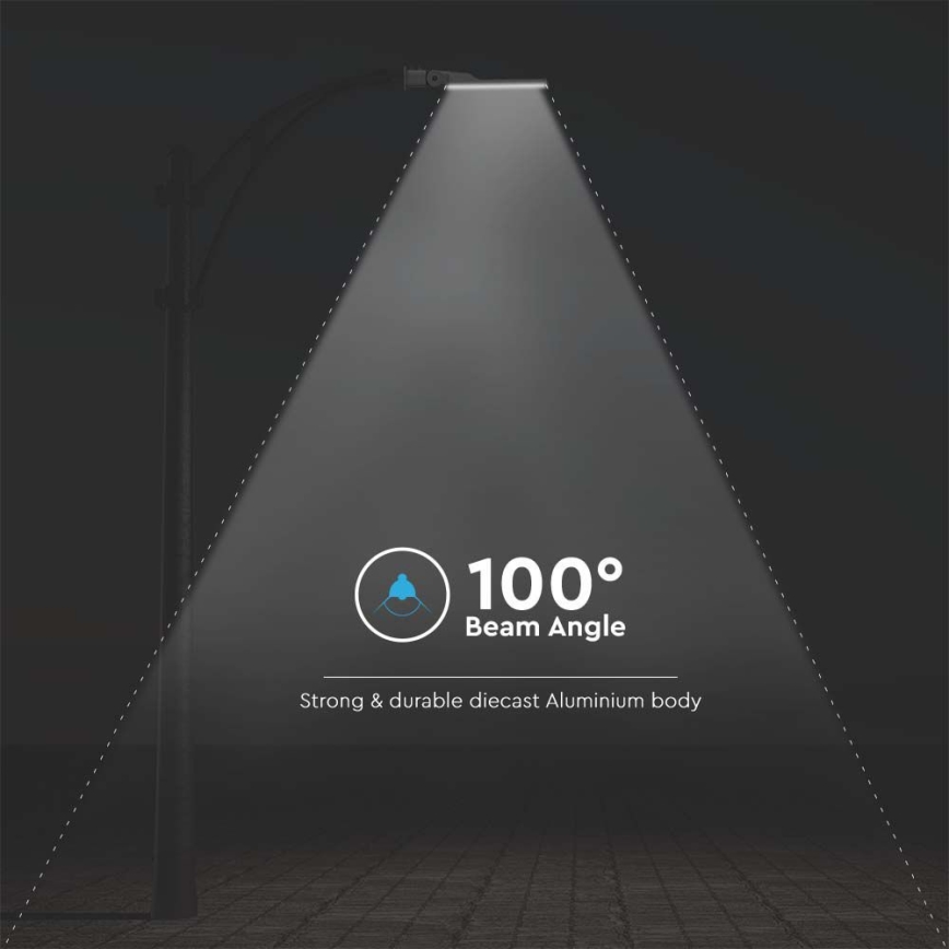LED-Straßenleuchte SAMSUNG CHIP LED/30W/230V 6500K IP65 grau