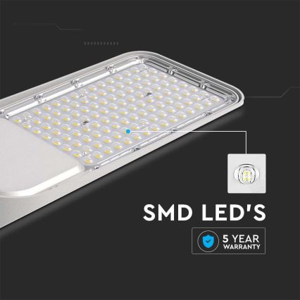 LED-Straßenleuchte SAMSUNG CHIP LED/30W/230V 6500K IP65 grau