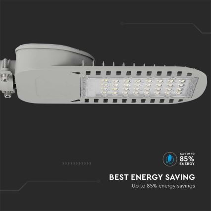 LED-Straßenleuchte SAMSUNG CHIP LED/50W/230V 6500K grau