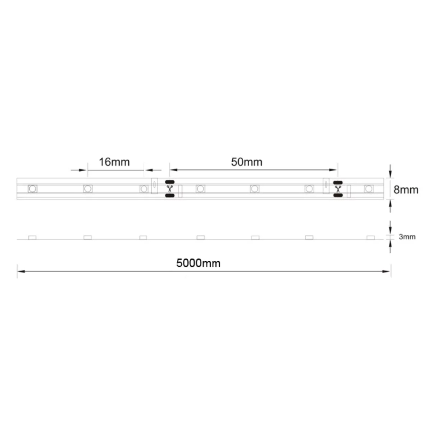 LED-Streifen 5M LED/16W/12V IP44 grün